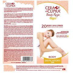 Cera di Cupra Body Wax Strips with Argan Oil (20 strips)