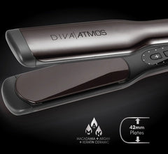 DIVA Pro Styling Straightener 42mm wide ceramic plates