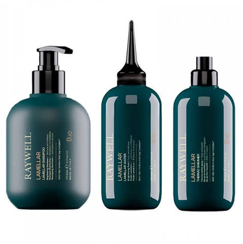 RAYWELL B.IO LAMELLAR SHAMPOO, LIQUID CONDITIONER, THERMO SHIMMER SPRAY