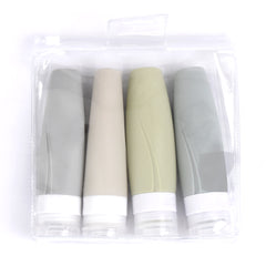 Silicone Toiletry Travel Bottles & Bag